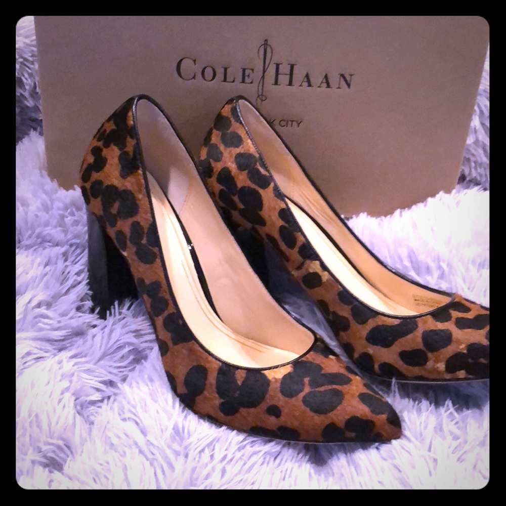 Leopard Print Pony Hair Chelsea Heels Nike Air